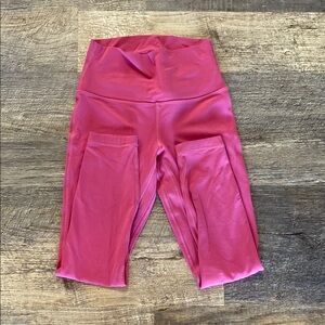 Women’s Pink Lululemon Align Leggings 25’ (double lined)